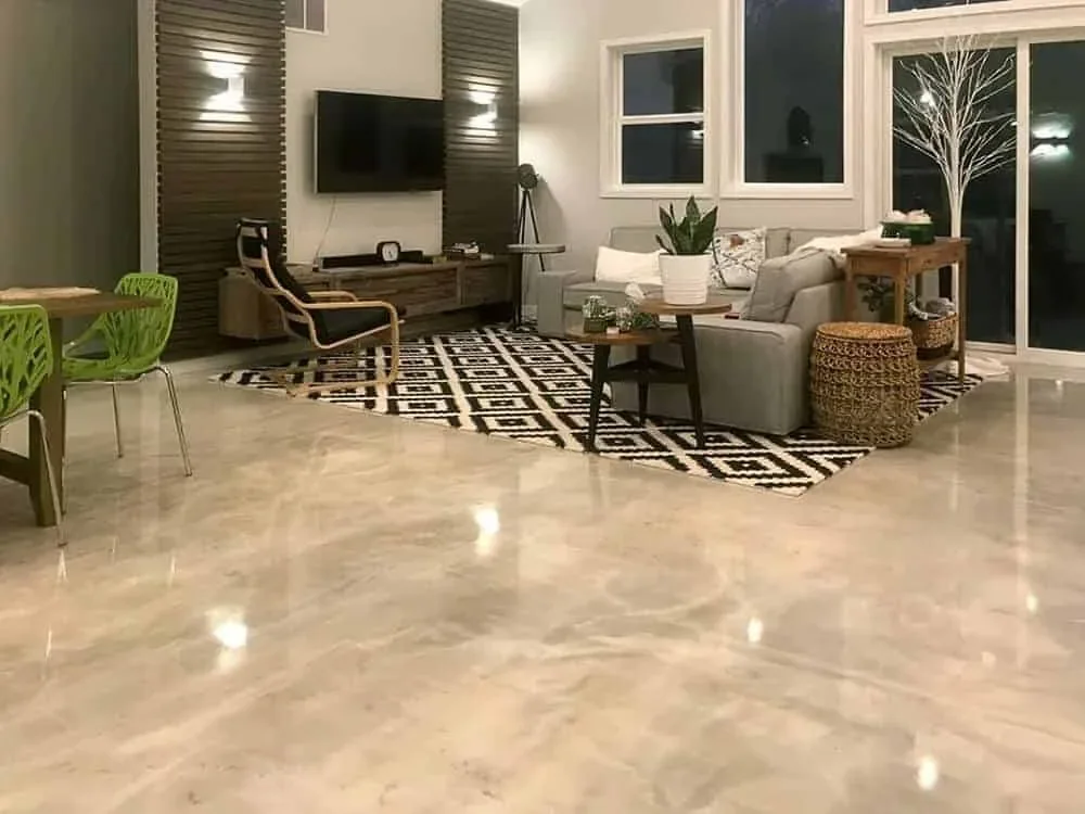 Residential Living Space - Metallic Epoxy by Epoxy Plus Pro