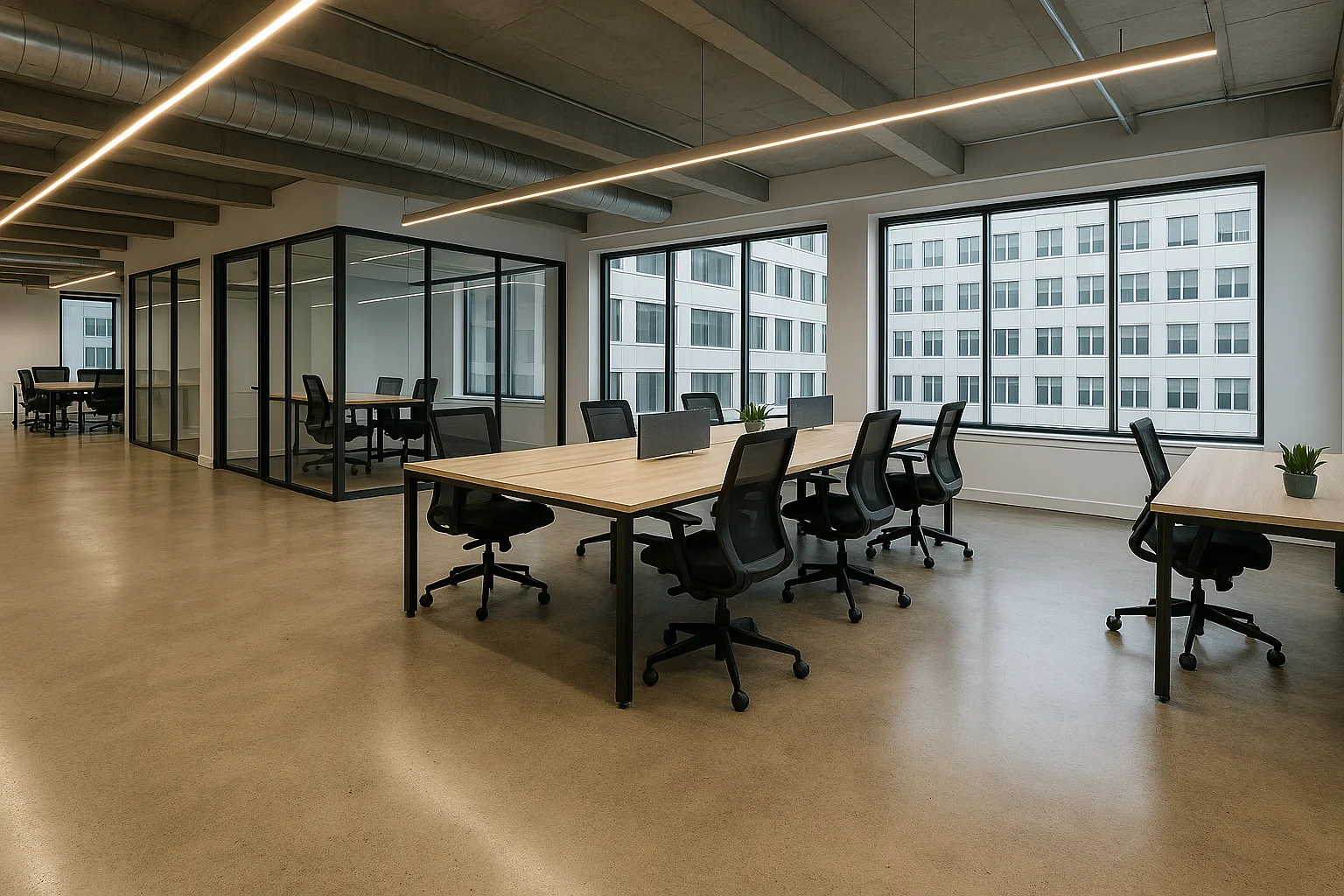 Modern Office - Concrete Grind & Seal by Epoxy Plus Pro